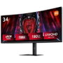 Xiaomi Curved Gaming Monitor G34WQi - Monitor Gaming Curvo 34" WQHD 180Hz, 1ms, FreeSync Premium, 1500R, DCI-P3 95%, sRGB 100%, Negro